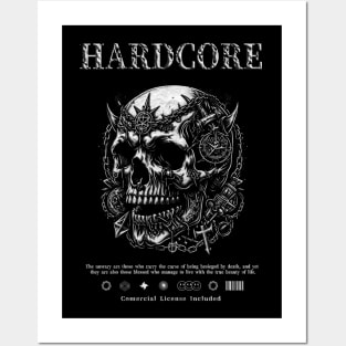 Hardcore Skull | Skater Skull | Japanese Skull Posters and Art